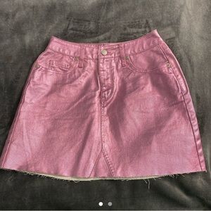 Pink metallic skirt